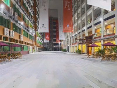 华外同文外国语学校华附外国语中庭广场