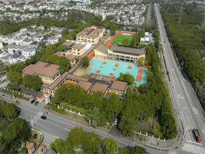 学校鸟瞰图