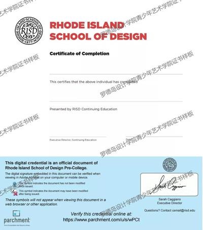 RISD官方颁发的结业证书.jpg