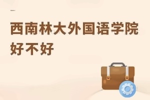 西南林业大学外国语学院好不好