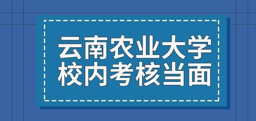 云南农业大学在职研究生校内考核当面进行吗