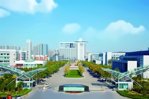 中国石油大学出国留学校园环境南门俯瞰