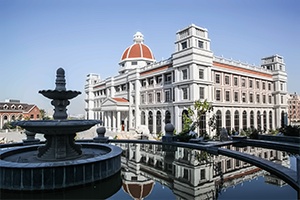 青岛墨尔文中学校园环境