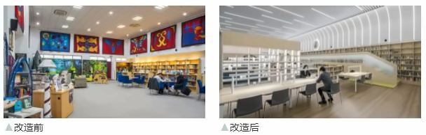 天津惠靈頓學校圖書館改造前后對比