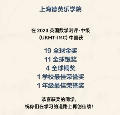 上海德英乐学院2023英国数学测评高级获奖喜报.jpg
