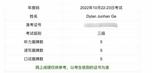 考试成绩