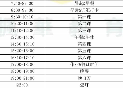 作息時間