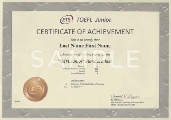 TOEFL Junior&#174; 考试成绩证书.jpg