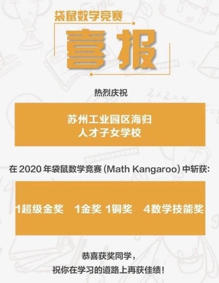 苏州海归子女学校多名学子荣获“全球袋鼠数学竞赛” 奖牌.jpg