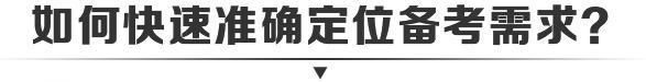 如何快速准确定位备考需求
