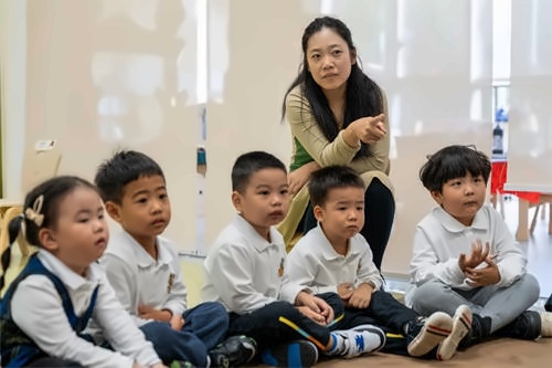 天津惠靈頓幼兒園小班課堂