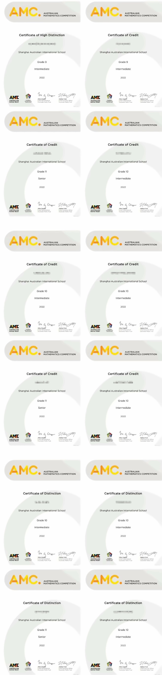 上海澳大利亚国际高中学子在2022澳大利亚数学测评 (AMC)中获奖.jpg