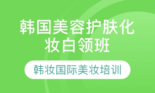 韩国美容护肤化妆白领班