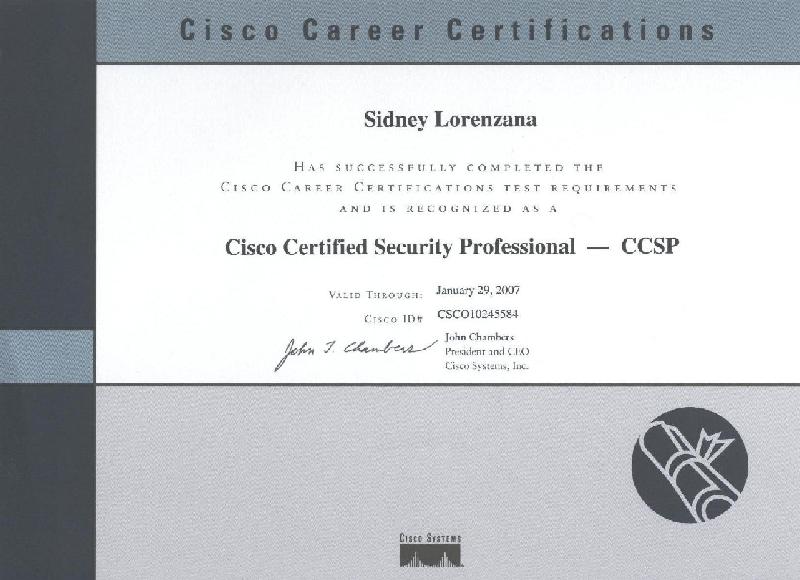 cisco ccsp认证