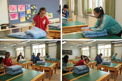 北大附属实验学校小学段内务整理比赛