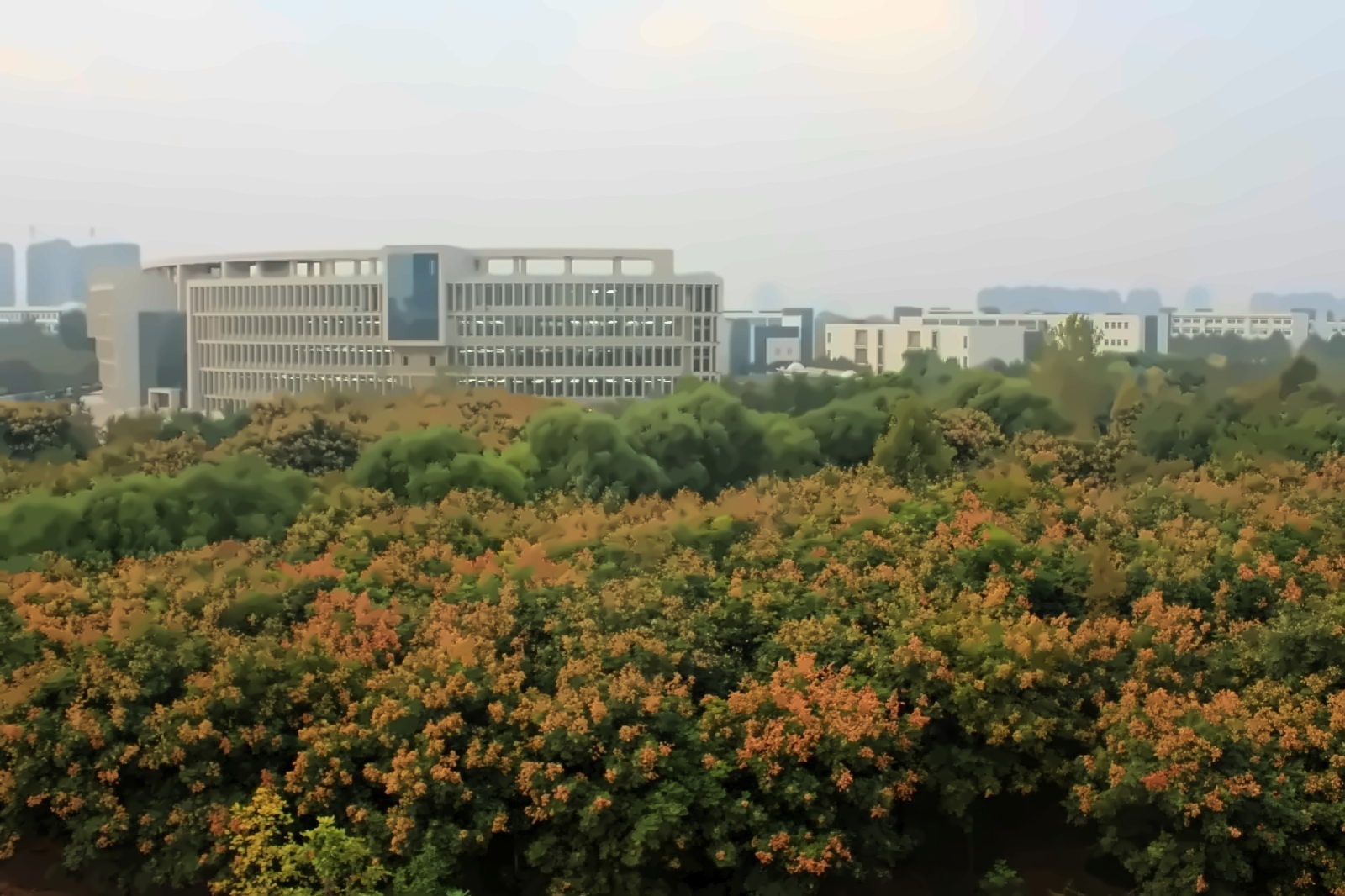 山东理工大学——傍晚教学楼