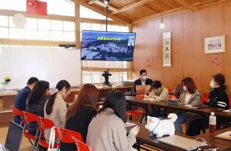 日本仓敷艺术科学大学线上说明会朝阳义塾现场.jpg