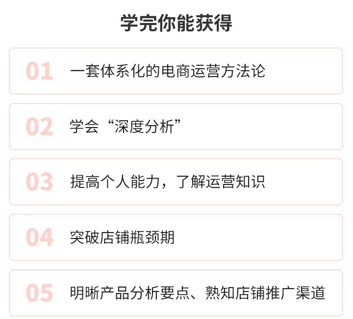 学完你能获得