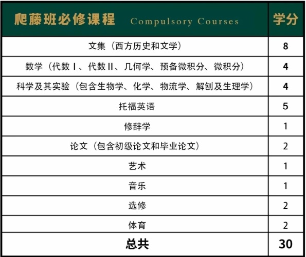 美华学校美高课程设置