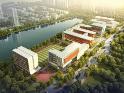 吴江滨之湖实验学校校园环境