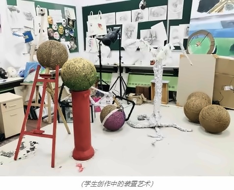 光华美高（杨浦）学生创作中的装置艺术.jpg