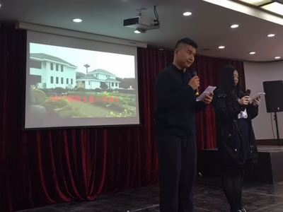 上海朝阳义塾日语特色学校入学典礼学生主持人