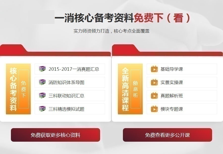 一级消防工程师备考资料