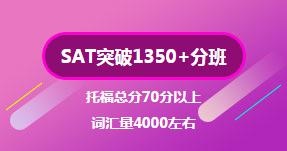 SAT突破1350+分班