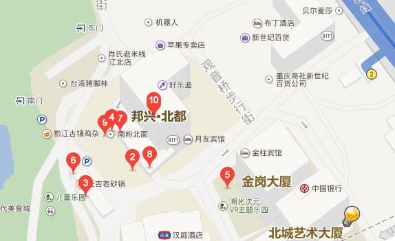 重庆金口财观音桥校区具体位置——百度地图
