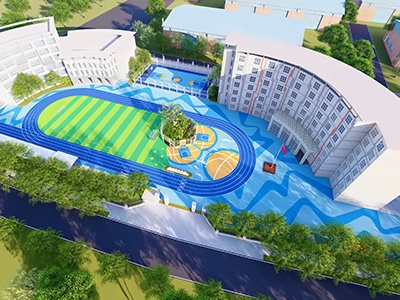 深圳市鲸帆港人子弟学校鸟瞰图