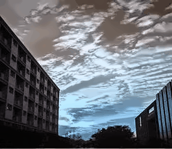 夕阳下的浙江外国语学院