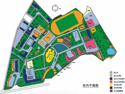 广州市华美英语实验学校学校平面图