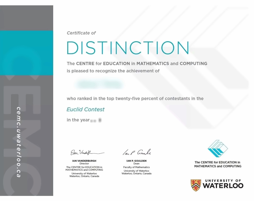 欧几里德数学竞赛Certificate of Distinction证书样张.jpg