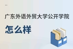 广东外语外贸大学公开学院怎么样